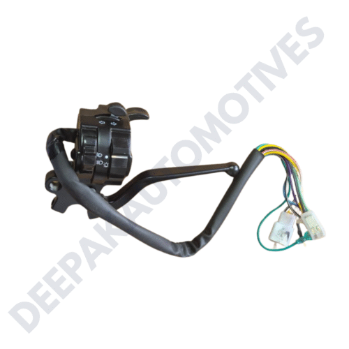 HBS - LEVER ASSEMBLY - LH (6 PIN FEMALE WHITE COUPLER, 3 PIN MALE WHITE COUPLER, 2 WIRE BULLET TERMINALS & 1 FLAT TERMINAL) - SELF START