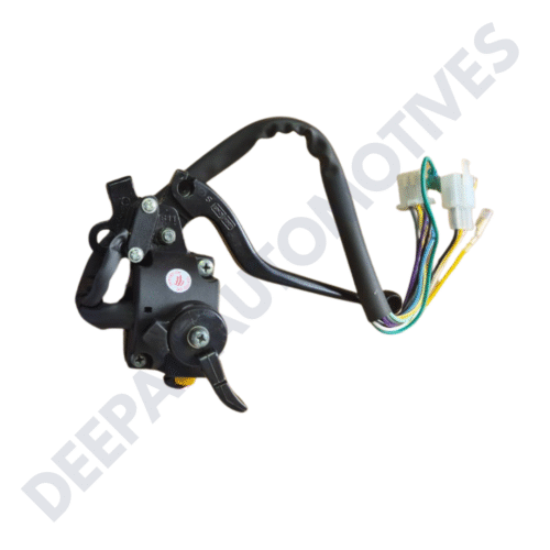 HBS - LEVER ASSEMBLY - LH (6 PIN FEMALE WHITE COUPLER, 3 PIN MALE WHITE COUPLER, 2 WIRE BULLET TERMINALS & 1 FLAT TERMINAL) - SELF START - Image 2